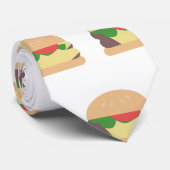 チエモダンスバーガー恋人グルメジャンクフード ネクタイ (ロール)