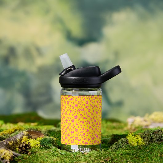 チエリーピンクドットキッズサマーウォーターボトル – 14oz ウォーターボトル (アウトドア)