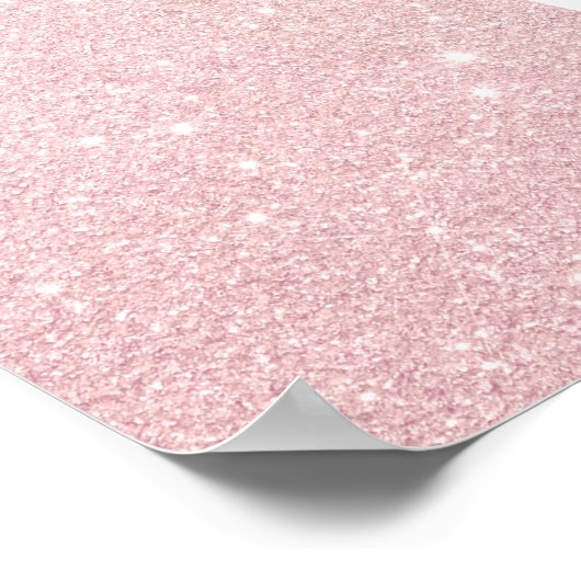 チエレガントックかわいらしバラ金ゴールドグリッター部族 ポスター (角)