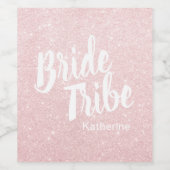 チエレガントックかわいらしバラ金ゴールドグリッター部族 ワインラベル (シングルラベル)