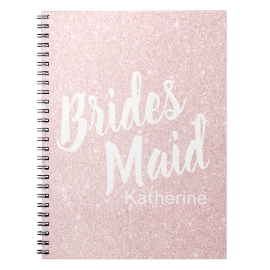 チエレガントックかわいらしバラ金ゴールドグリッター ノートブック (正面)