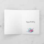 チエレガントックフローラ80ハッピーバースデー カード (内部)