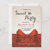 チエレガントックリボンスイート16 招待状 (正面)