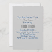 チエレガントーパチョウヴィンテージ茶パーティー 招待状 (裏面)