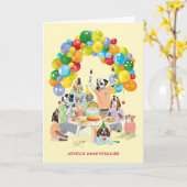 チエンスエシャスファールデブーギスガトーフェテ カード (黄色い花)