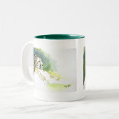 チエ威厳のあるタマグ ツートーンマグカップ (正面左)