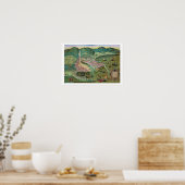 チオスの地図，「シビテス・オルビス・テララム」より ポスター (キッチン)