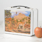 チオン国立公園のクーガーマウンテンライオン メタルランチボックス (インサイチュ)