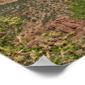 チオン国立公園写真の赤い岩 ポスター (角)