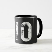 チオ！-おもしろいとチルの式文字デザイン マグカップ (正面右)