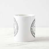 チカソーのシールのマグ コーヒーマグカップ (中央)