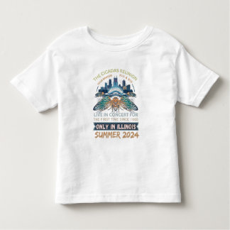 チカダコンサートツアー2024イリノイCicada Broods トドラーTシャツ