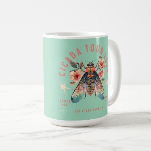 チカダラバーセカダフェスト2024ブローズXIXとXIII コーヒーマグカップ (正面右)