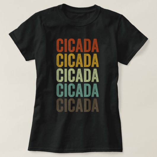 チカダレトロ Tシャツ (デザイン正面)