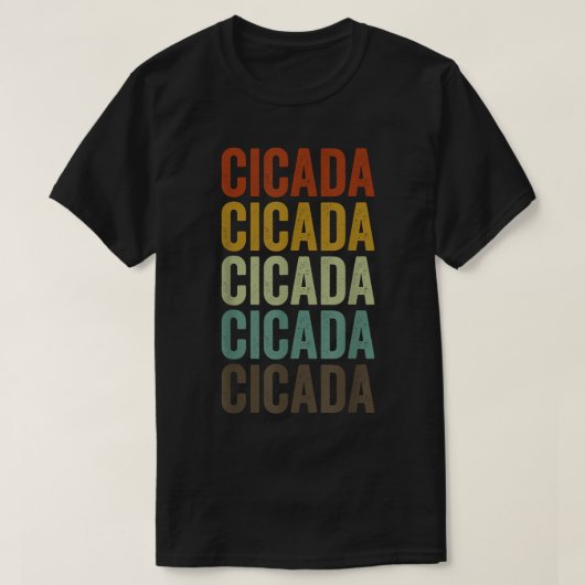 チカダレトロ Tシャツ (デザイン正面)