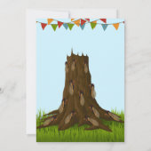 チカダ誕生日招待状 招待状 (裏面)