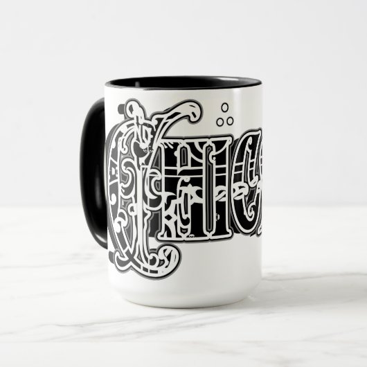 チカナバンダナプリントコーヒー マグカップ (正面左)