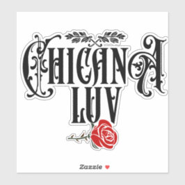 チカナラブカーデカールシール シール