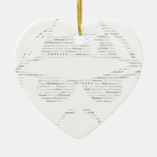 チカナ乗りロー文字ローライダー セラミックオーナメント (正面)