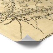 チカマウガの戦い – 南北戦争パノラママップ2 ポスター (角)