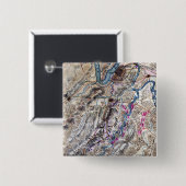 チカマウガの戦い – 南北戦争パノラママップ 缶バッジ (正面&裏面)