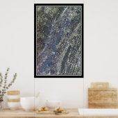 チカマウガ湖テネシー衛星ポスターマップ ポスター (キッチン)