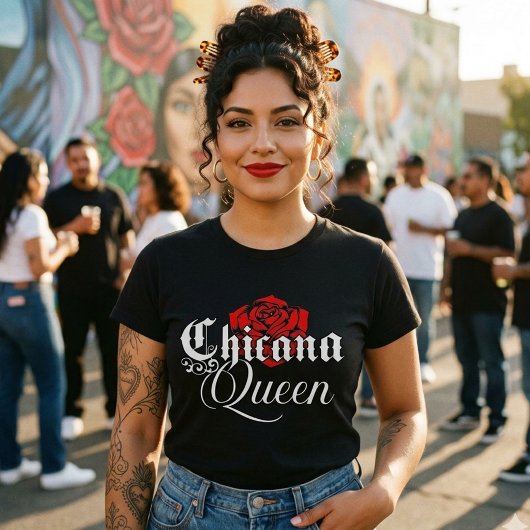 チカーナの女王 赤バラTシャツ Tシャツ