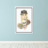 チカーノアートキャンバスアートプリント キャンバスプリント (インサイチュ (ウッドフロア))