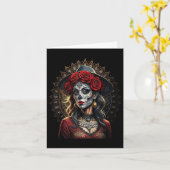 チカーノチカーナラザバリオタトゥーアート死_1 カード (黄色い花)