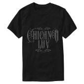 チカーノラブ ブラック カスタムネーム Tシャツ