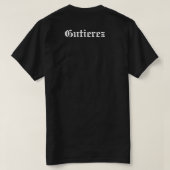 チカーノラブ ブラック Tシャツ (デザイン裏面)