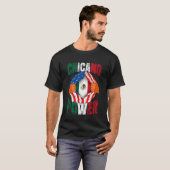 チカーノ・パワー メキシコ独立記念日 メキシコ国旗 Tシャツ (正面フル)