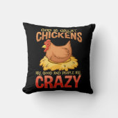 チキおもしろいン好きの贈熱狂するり物、ユーモア クッション (正面)