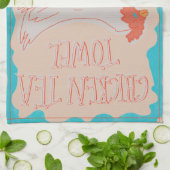 チキティタABBAチキンティータオル キッチンタオル (折り畳み)