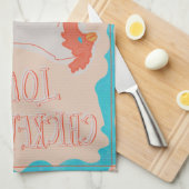 チキティタABBAチキンティータオル キッチンタオル (四つ折り)