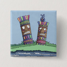 チキバードプラムボタン 缶バッジ