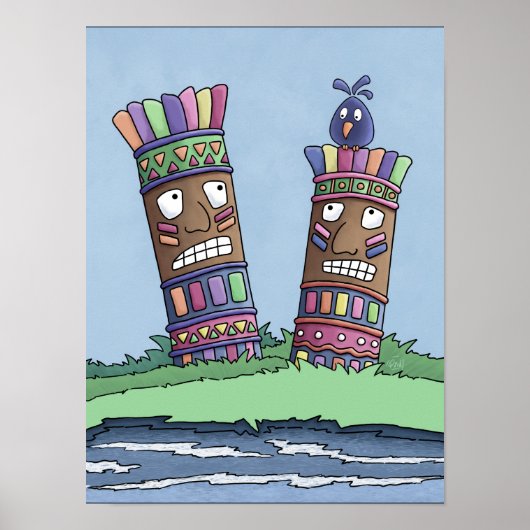 チキバードプラムポスター ポスター (正面)