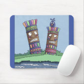 チキバードプラムマウスパッド マウスパッド (マウス)