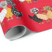 チキンおもしろいとポリッシュチキン ラッピングペーパー (ロールコーナー)