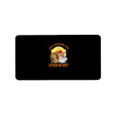 チキンおもしろいとヤギのハロウィーンの衣装 ラベル (正面)