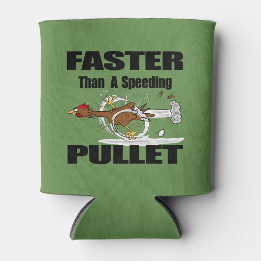 チキンおもしろいのランニング漫画の缶クーラー 缶クーラー (正面)