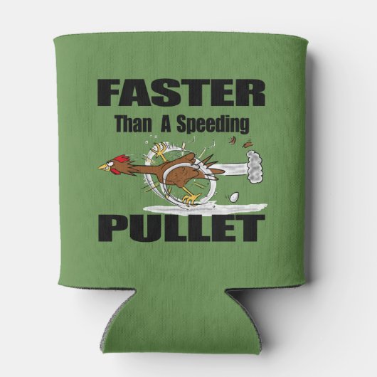 チキンおもしろいのランニング漫画の缶クーラー 缶クーラー (裏面)