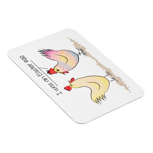 チキンおもしろいはイースターの卵マグネットだった マグネット (右側)