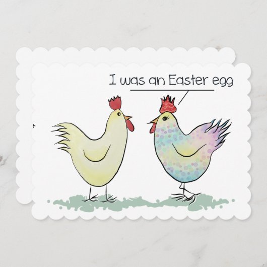 チキンおもしろいはイースター卵だった シーズンカード (正面/裏面)