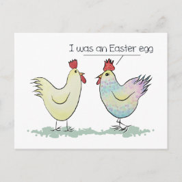 チキンおもしろいはイースター卵だった シーズンポストカード