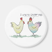 チキンおもしろいはイースター卵だった マグネット (正面)