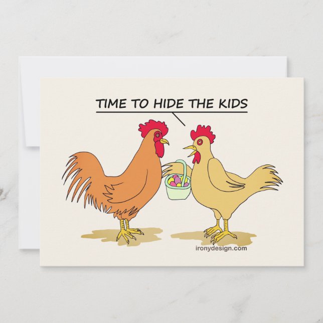 チキンおもしろいイースターエッグ狩り漫画漫画 (正面)