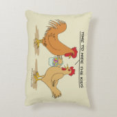 チキンおもしろいイースターエッグ狩り漫画 アクセントクッション (裏面(縦))