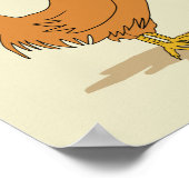 チキンおもしろいイースターエッグ狩り漫画 ポスター (角)