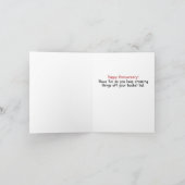 チキンおもしろいカップル記念日 カード (内部)